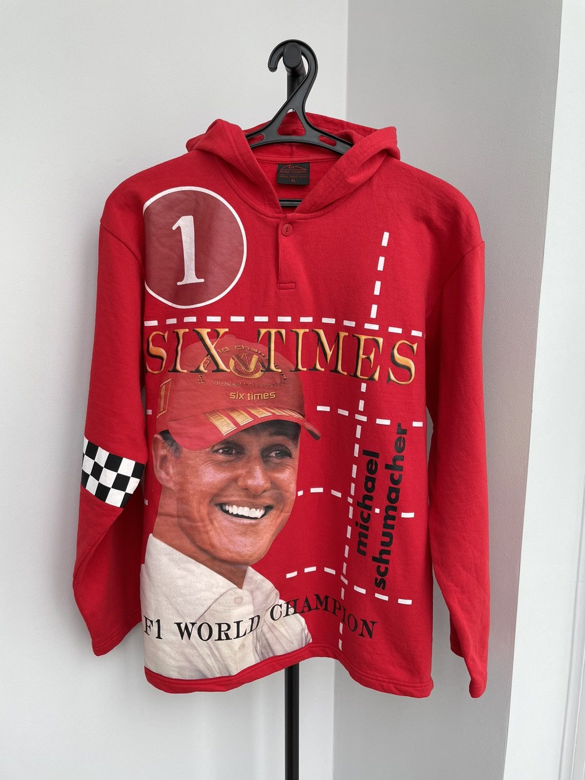 Veste Sweat Vintage Ferrari F1 Scuderia – Hommage à Michael Schumacher, Taille M, Occasion Très Bon état