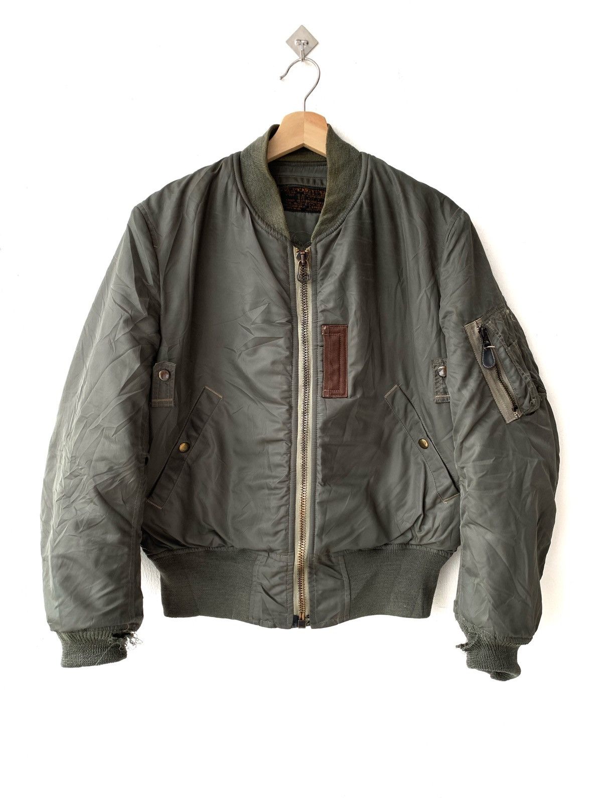 Vintage The Real McCoy Flyer’s Bomber Heavy Jacket Type Ma-1