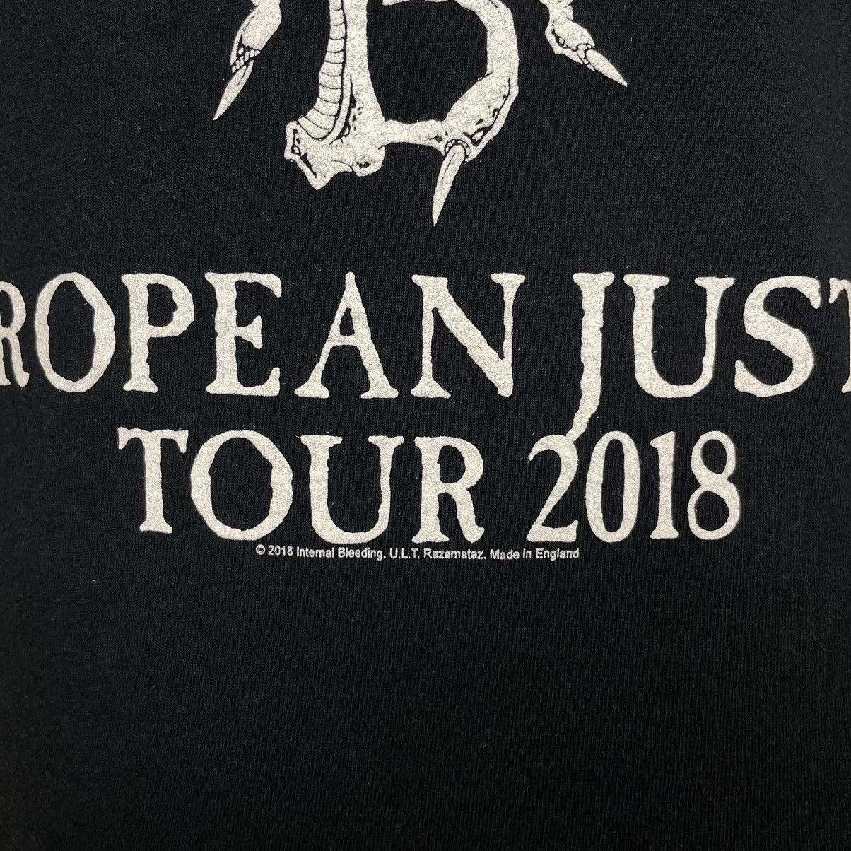 Band Tees Internal Bleeding T-shirt European Justice Tour 2018 Size US S / EU 44-46 / 1 - 5 Thumbnail