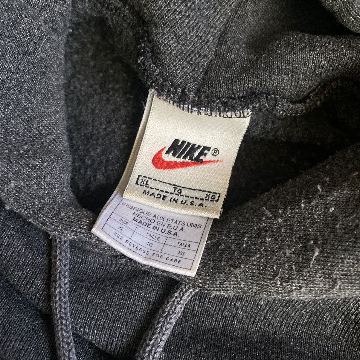 Nike Vintage 90s Nike Basic Swoosh Logo Hoodie Pullover USA Made Size US XL / EU 56 / 4 - 4 Thumbnail