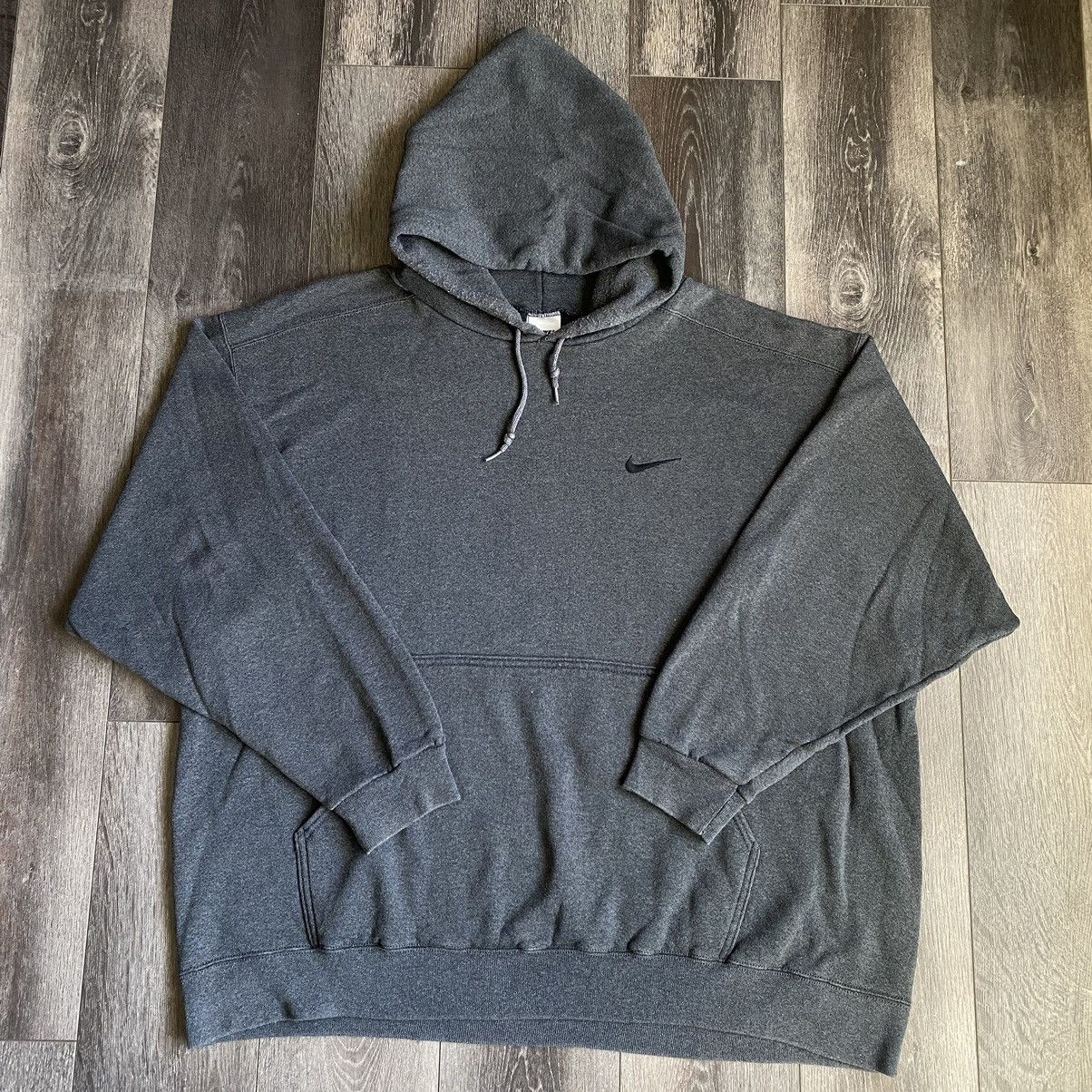 Nike Vintage 90s Nike Basic Swoosh Logo Hoodie Pullover USA Made Size US XL / EU 56 / 4 - 2 Thumbnail