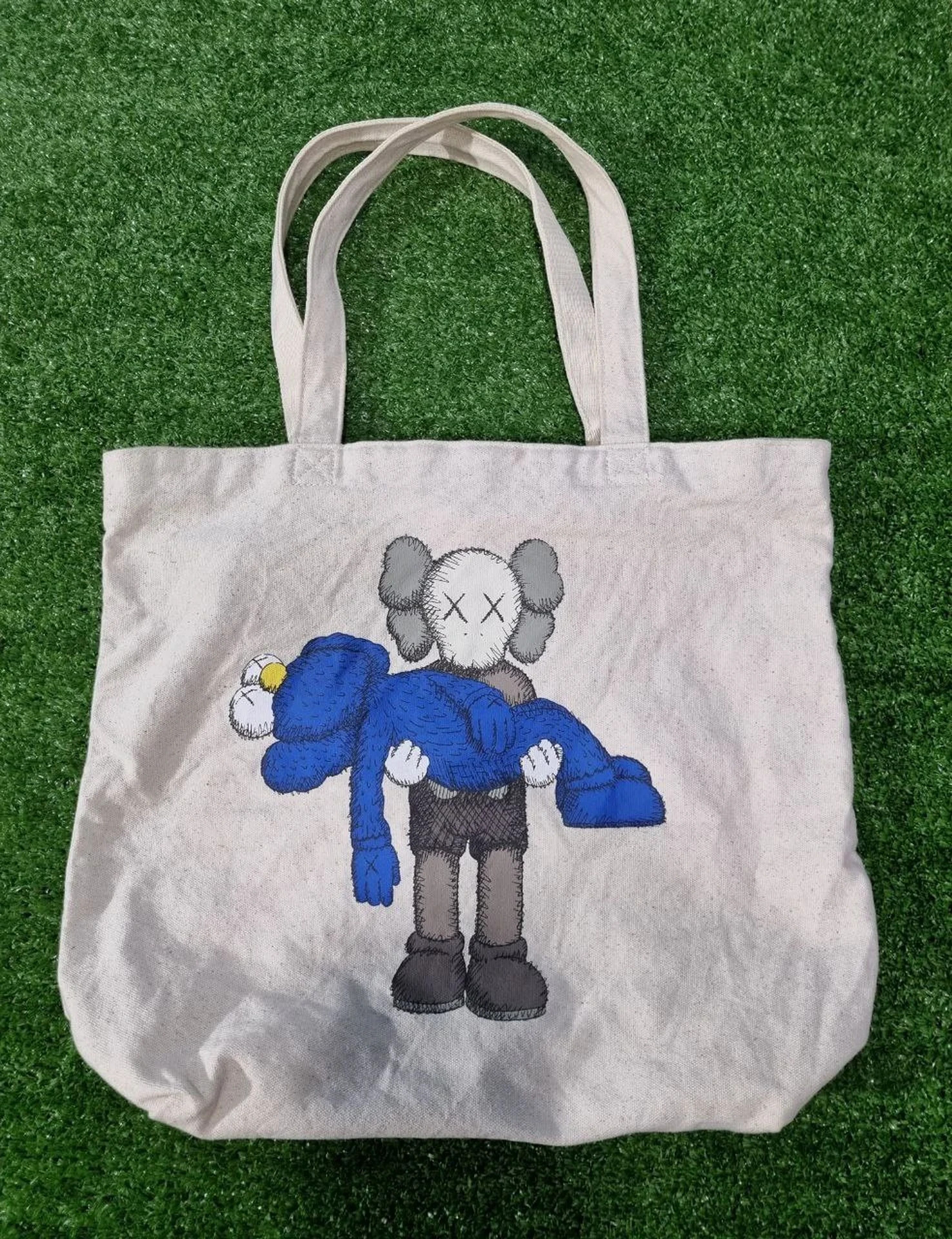 KAWS BFF Tote Bag Navy