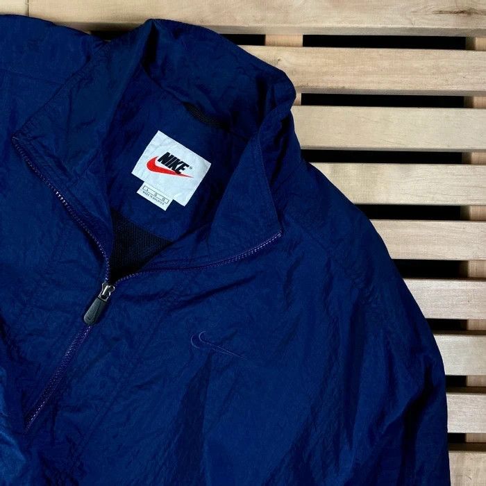 Nike × Vintage Mens Bomber Jacket Nike Vintage Size L Nylon Swoosh Size US L / EU 52-54 / 3 - 2 Thumbnail