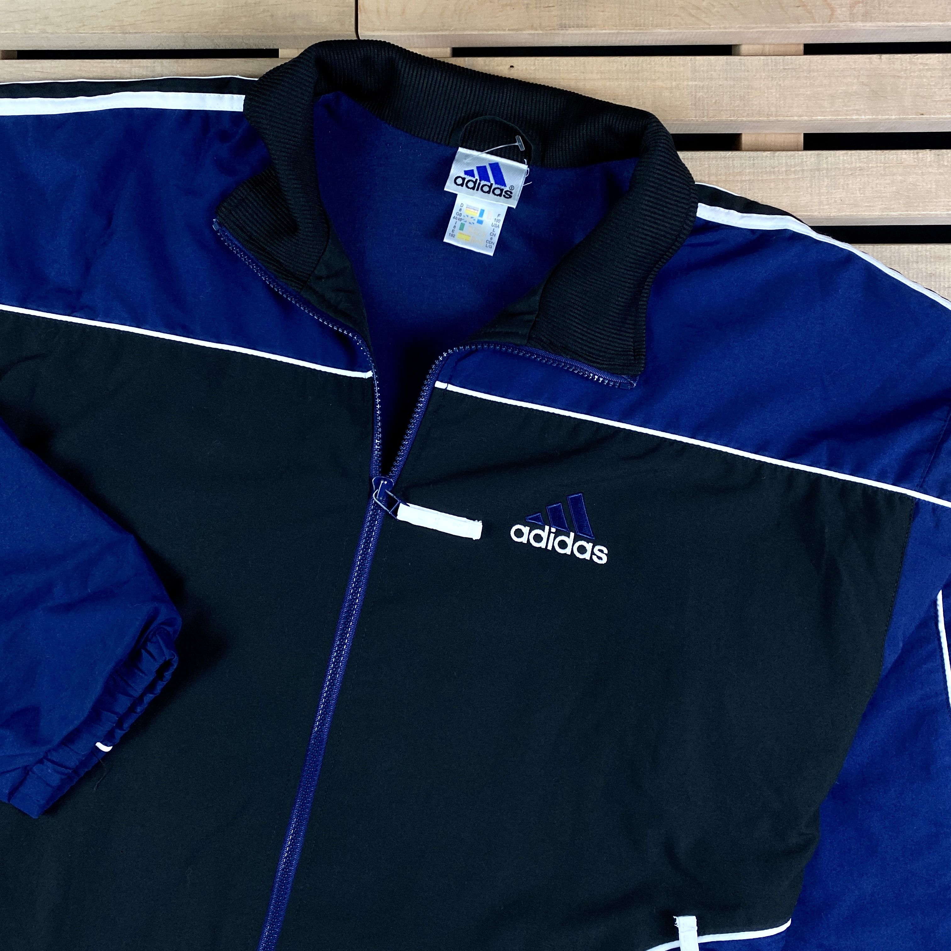 Adidas × Vintage Mens Adidas Vintage Zip Jacket Size L Size US L / EU 52-54 / 3 - 2 Thumbnail