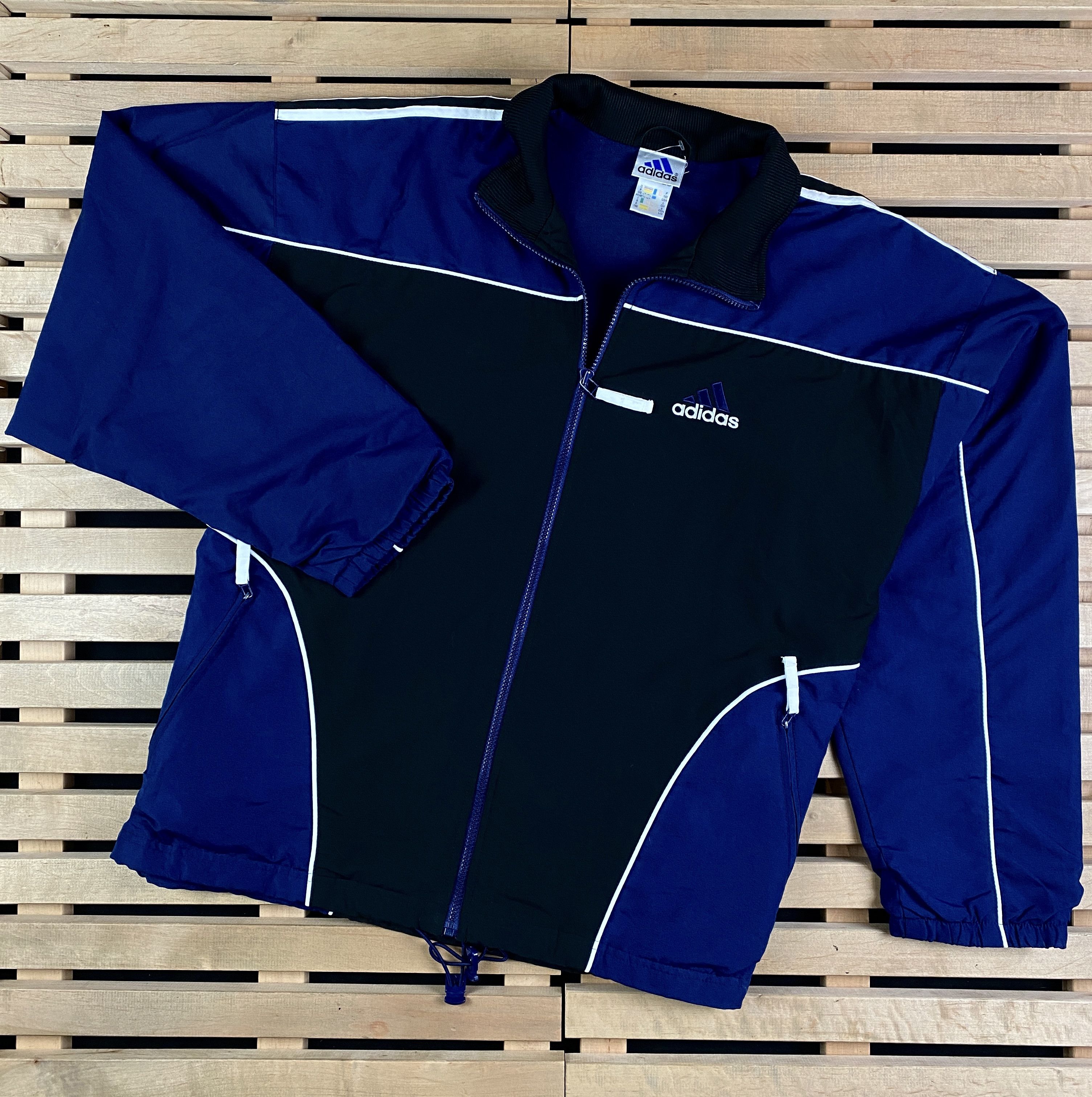 Adidas × Vintage Mens Adidas Vintage Zip Jacket Size L Size US L / EU 52-54 / 3 - 1 Thumbnail