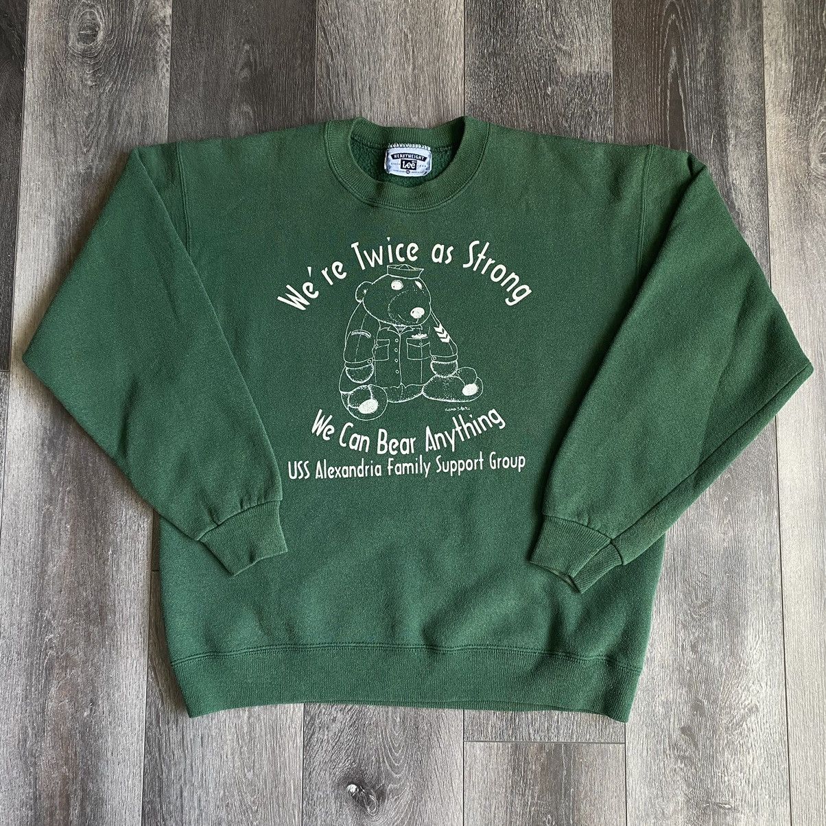 Vintage Vintage 1990s US Military Teddy Bear Support Logo Crewneck Size US M / EU 48-50 / 2 - 2 Thumbnail