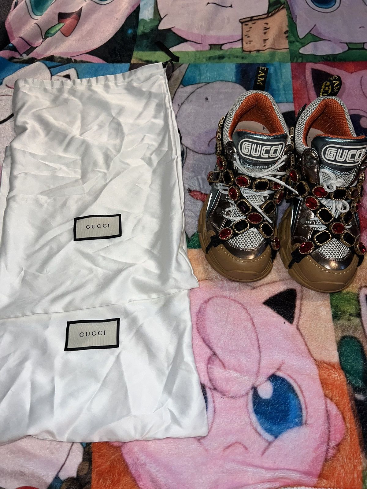 Gucci Gucci x sega removable gem sneakers Size US 8 / IT 38 - 4 Thumbnail
