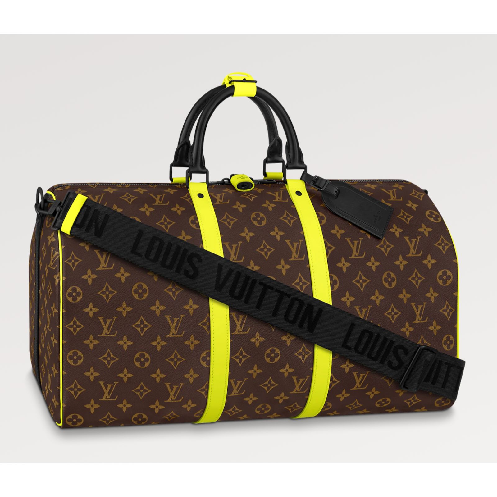 Louis Vuitton Keepall Bandouliere 50 Reversible Monogram 3D 2054 Logo  Travel Bag