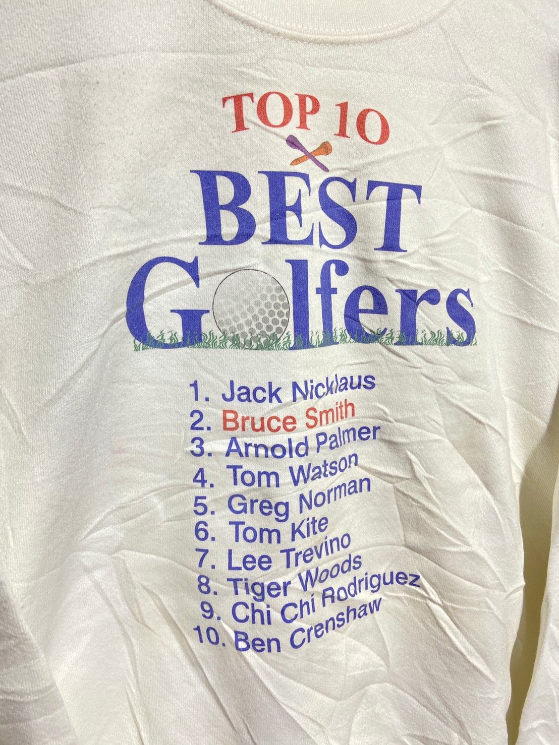 Sweat Vintage Homme 'Le Plus Grand Golfeur Du Monde' - Vert - Taille XXL - Années 90