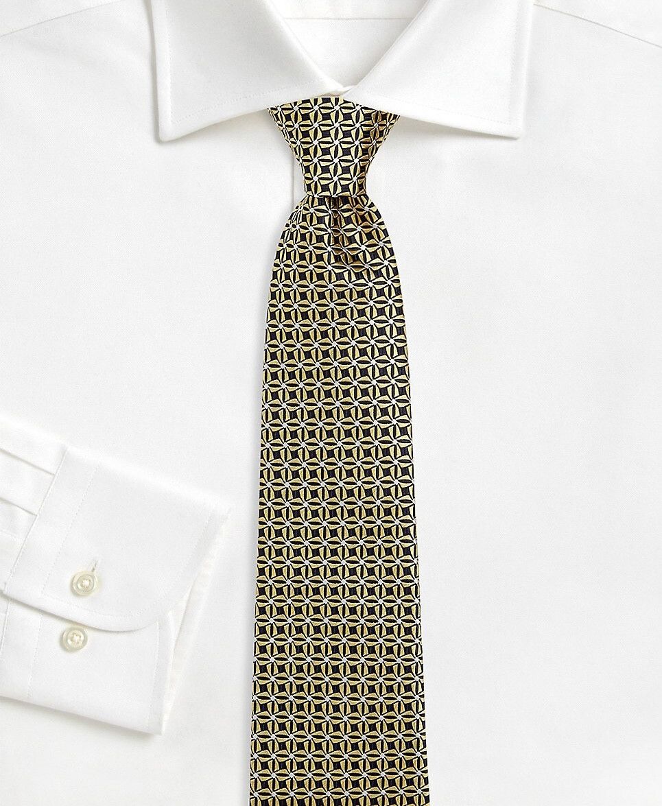 Ermenegildo Zegna Ermenegildo Zegna Men's Geometric Silk Tie, Size Regular Size ONE SIZE - 1 Thumbnail
