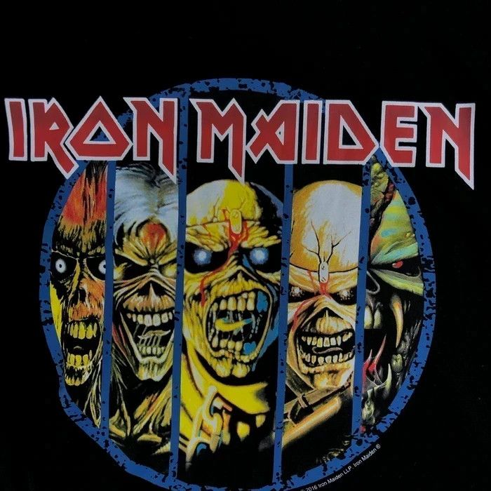 Band Tees × Iron Maiden × Vintage T Shirt Long Sleeve Iron Maiden Big Print Size L Vintage Size US L / EU 52-54 / 3 - 4 Thumbnail