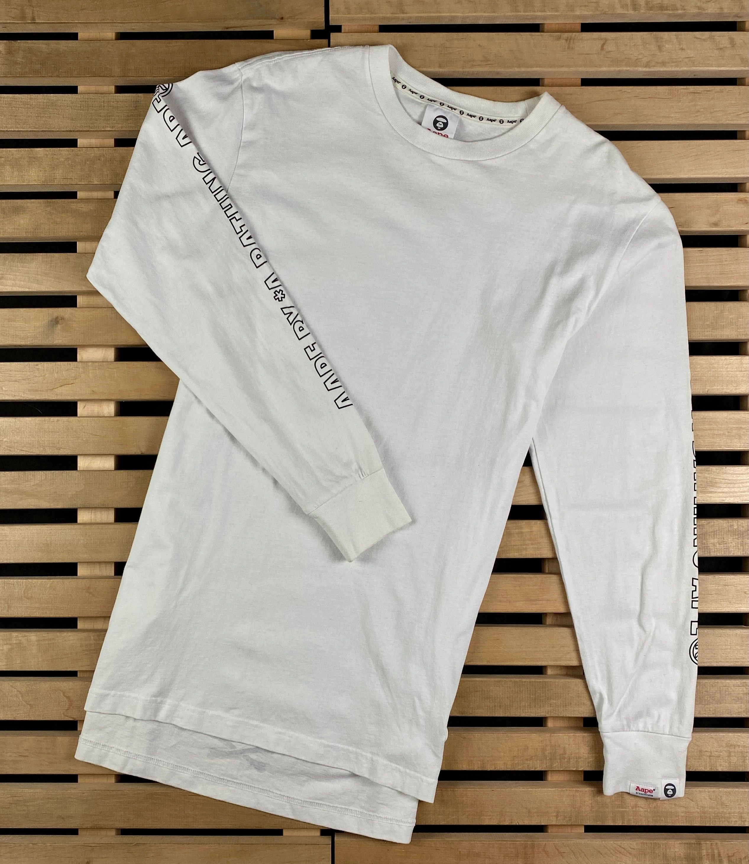 Aape Mens Long Sleeve Bape A Bathing Ape Size M Size US M / EU 48-50 / 2 - 1 Thumbnail