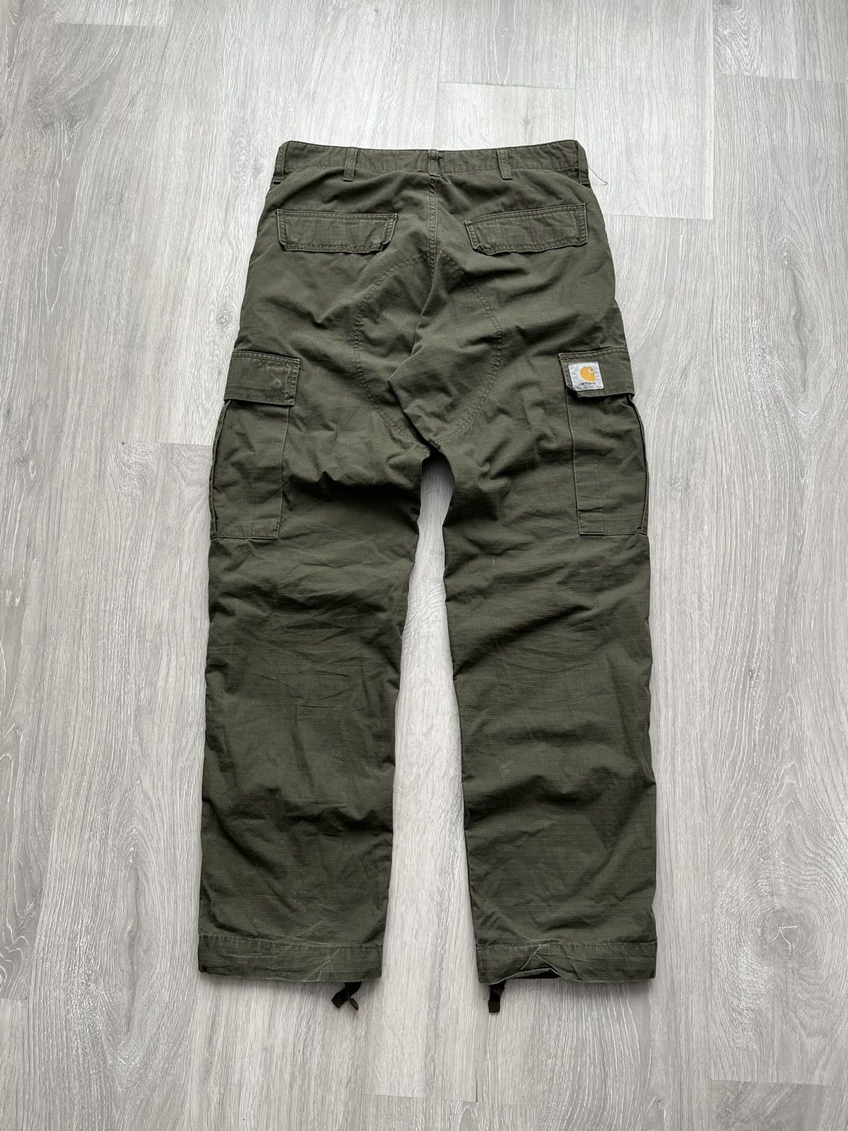 Image of Carhartt Cargo Khaki Multipocket Pants Travis Scott Style, Men's (Size 31)