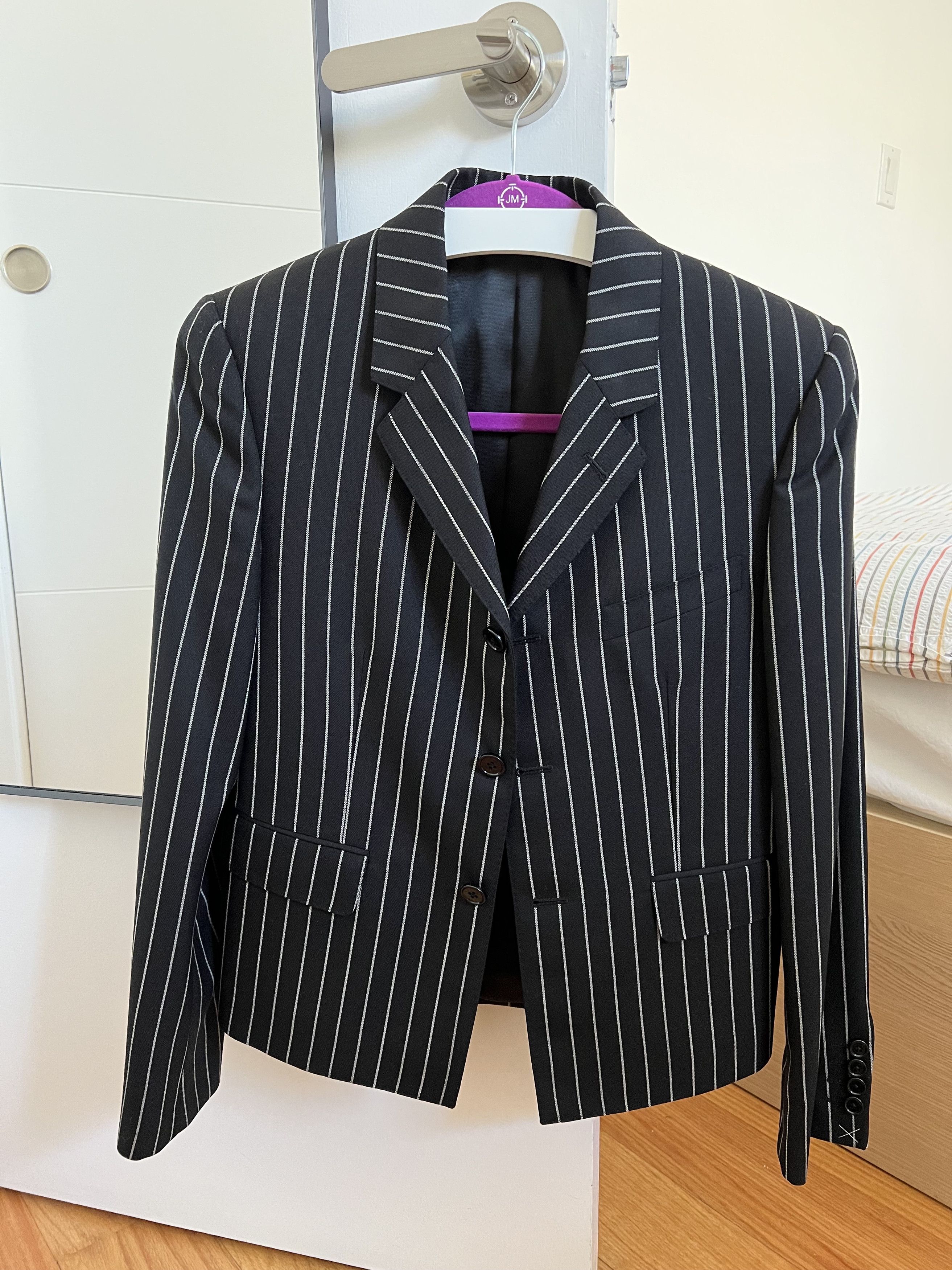 Celine × Hedi Slimane Mods 3 button short blazer with tennis stripes Size 34R - 5 Thumbnail