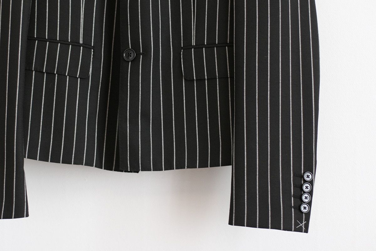 Celine × Hedi Slimane Mods 3 button short blazer with tennis stripes Size 34R - 3 Thumbnail
