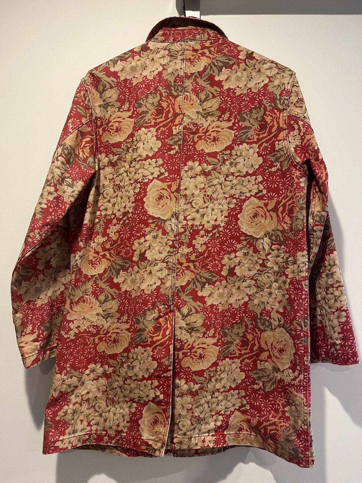 Supreme Supreme Washed Work Trench Coat Floral | Grailed