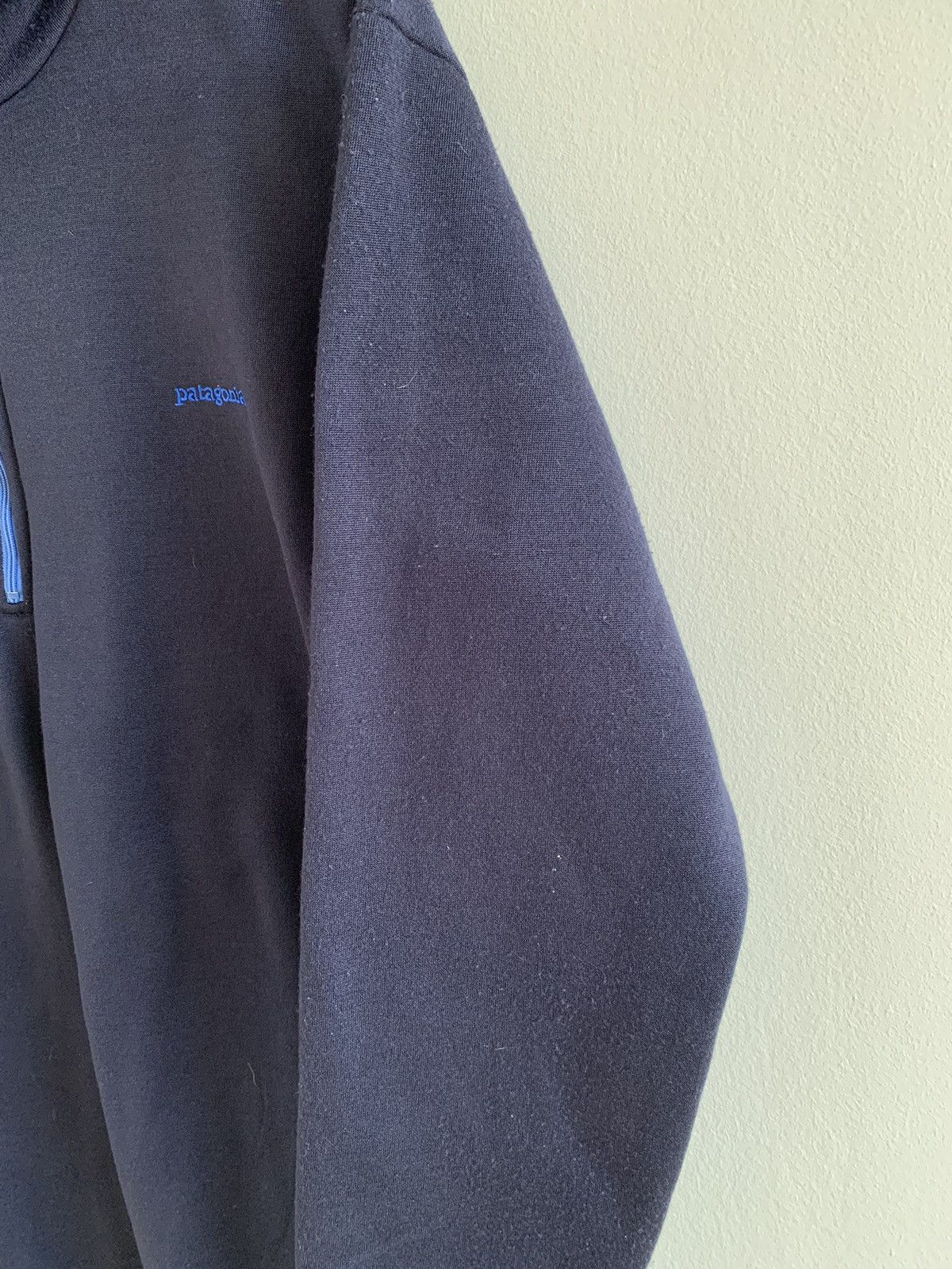 Patagonia × Vintage Vintage 90s Patagonia Capilene Navy Half Zip Sweater USA Size US L / EU 52-54 / 3 - 4 Thumbnail