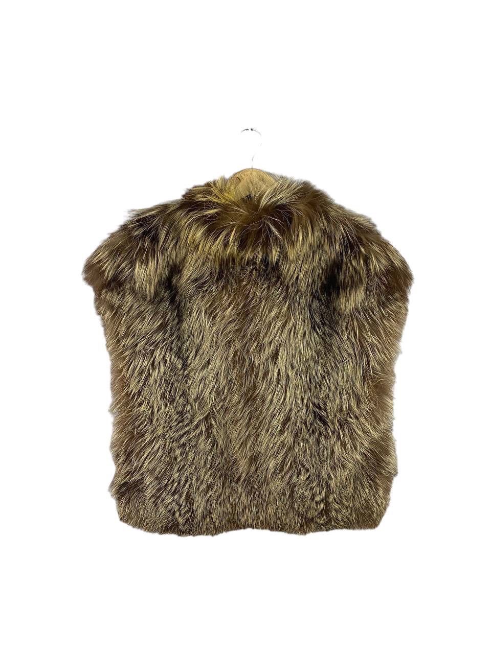 Rare Faux Fur Brown Vests Style Fashion