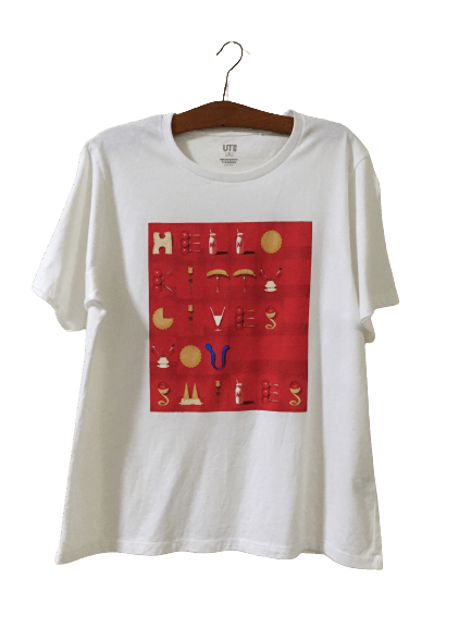 Uniqlo Uniqlo x Hello Kitty by Yuri Yoshida Spellout Tee Size US M / EU 48-50 / 2 - 1 Thumbnail
