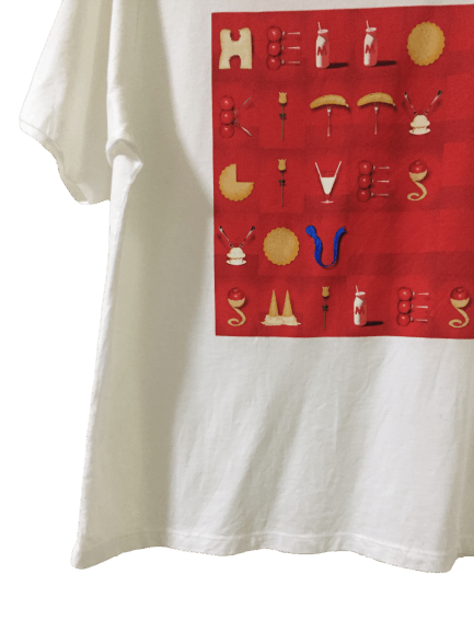 Uniqlo Uniqlo x Hello Kitty by Yuri Yoshida Spellout Tee Size US M / EU 48-50 / 2 - 3 Thumbnail