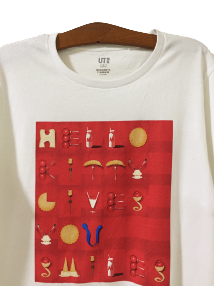 Uniqlo Uniqlo x Hello Kitty by Yuri Yoshida Spellout Tee Size US M / EU 48-50 / 2 - 4 Thumbnail