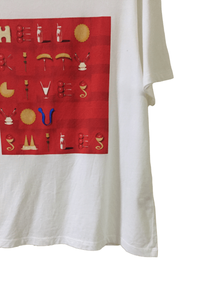 Uniqlo Uniqlo x Hello Kitty by Yuri Yoshida Spellout Tee Size US M / EU 48-50 / 2 - 2 Thumbnail