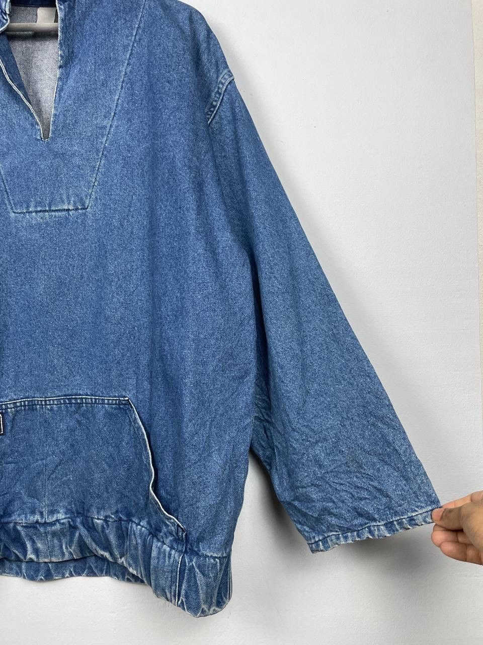 Japanese Brand Vintage Conwill Denim Kangaroo Pocket Jacket Size US L / EU 52-54 / 3 - 4 Thumbnail