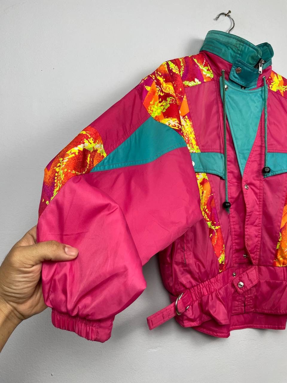 Vintage Vintage Pulse Sport Japanese Brand Ski Multicolour Jacket Size US L / EU 52-54 / 3 - 4 Thumbnail
