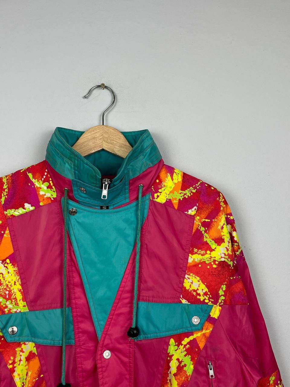 Vintage Vintage Pulse Sport Japanese Brand Ski Multicolour Jacket Size US L / EU 52-54 / 3 - 2 Thumbnail