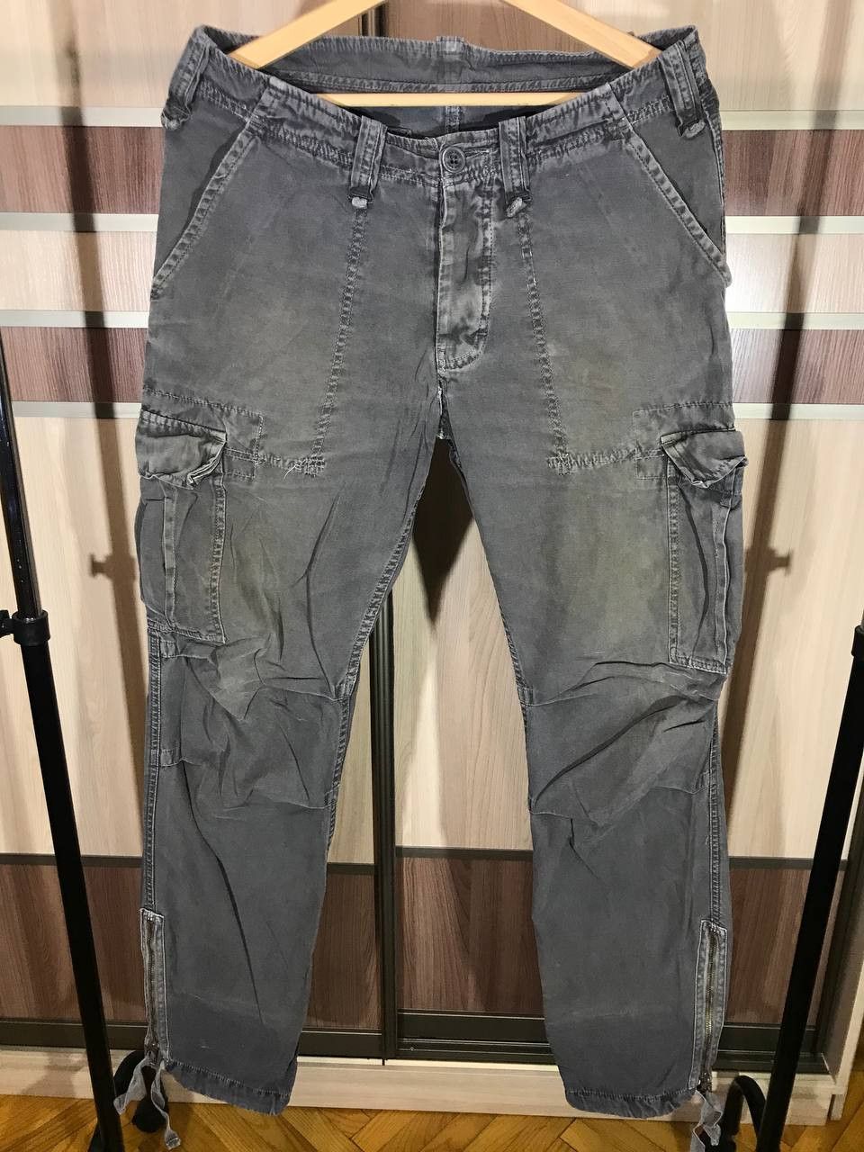 Jean Vintage Japan Rags Taille 44 Pour Homme - Coupe Droite (Straight) - Couleur Bleue - Occasion Très Bon état