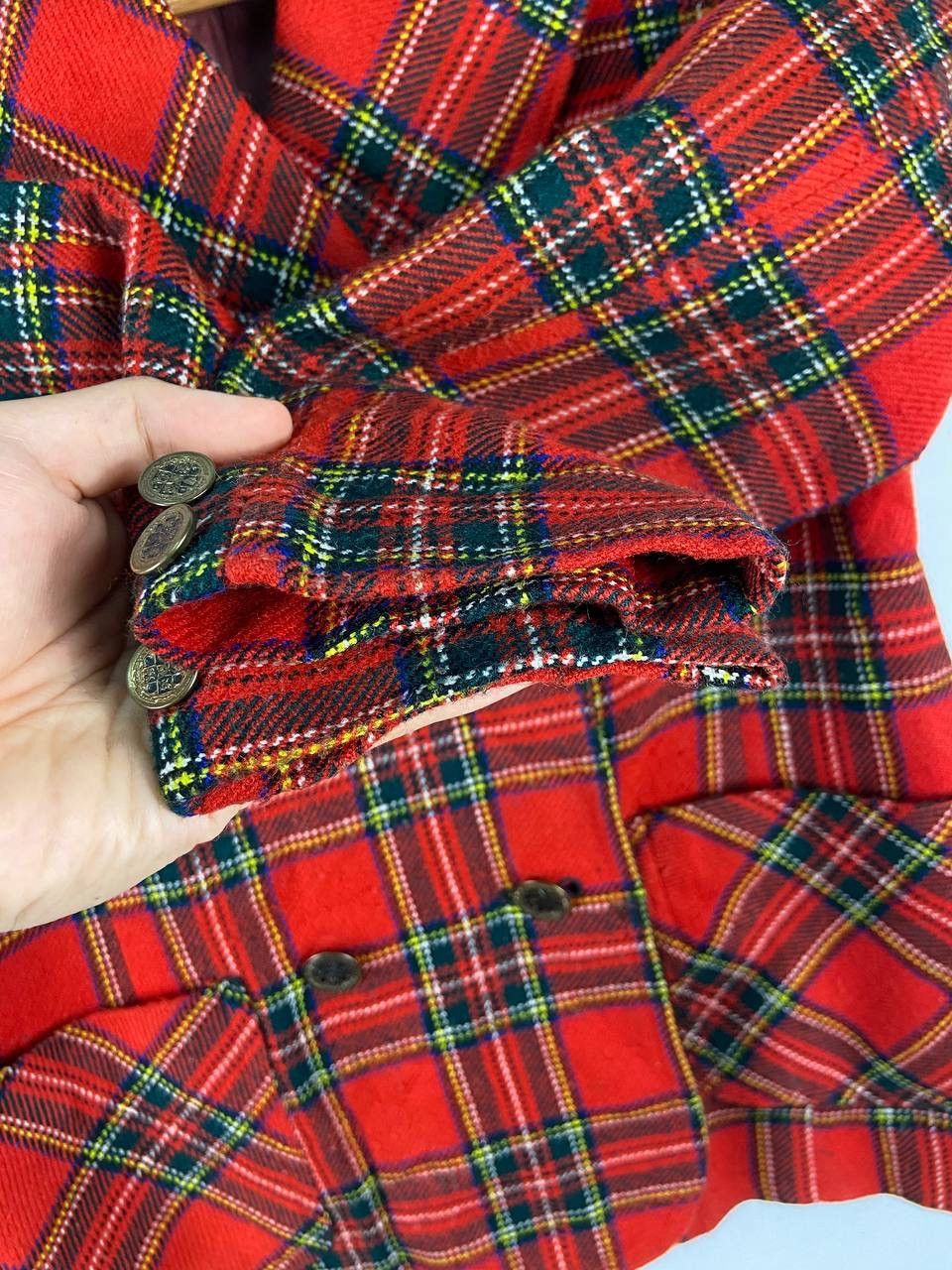 If Six Was Nine Vintage Japanese Brand Blazer Plaid Tartan Punk Style Size S / US 4 / IT 40 - 7 Thumbnail