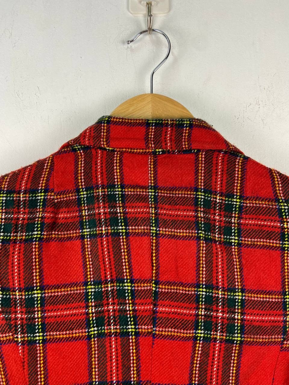 If Six Was Nine Vintage Japanese Brand Blazer Plaid Tartan Punk Style Size S / US 4 / IT 40 - 8 Thumbnail