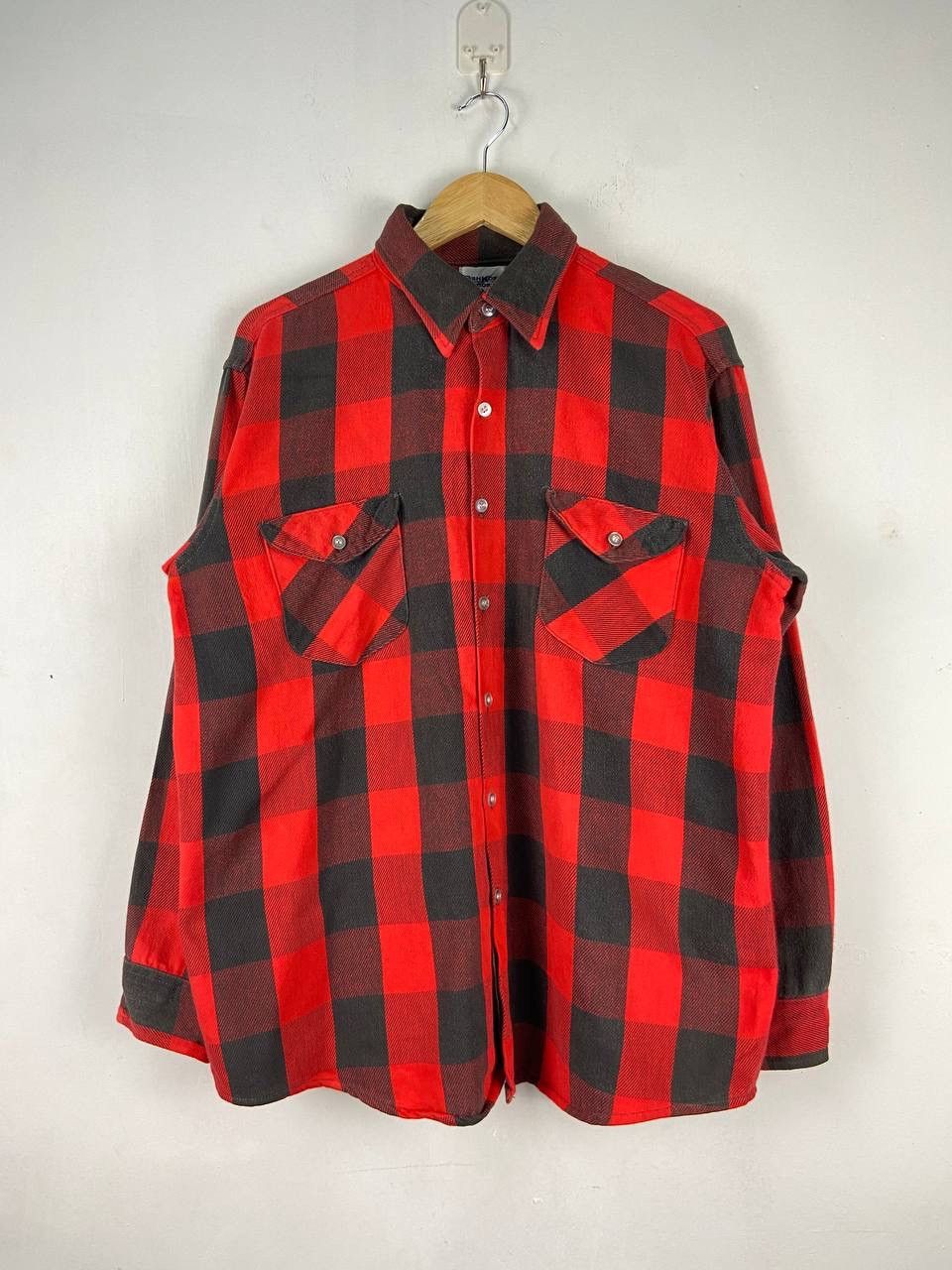Oshkosh Vintage Oshkosh B’Gosh flannel Worker Shirt Plaid Tartan Size US M / EU 48-50 / 2 - 1 Thumbnail