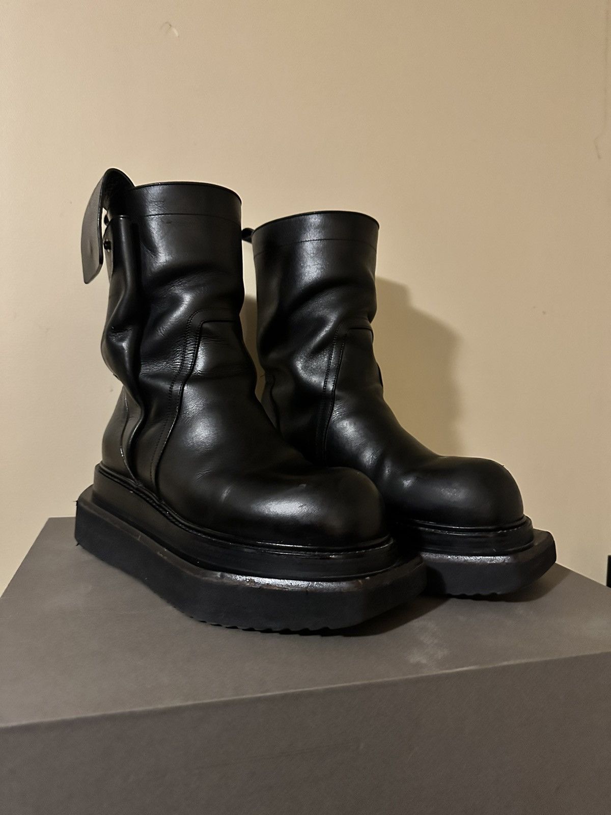 Rick Owens Rick Owens turbo cyclops fog pocket boots | Grailed Rick Owens Rick Owens turbo cyclops fog pocket boots | Grailed
