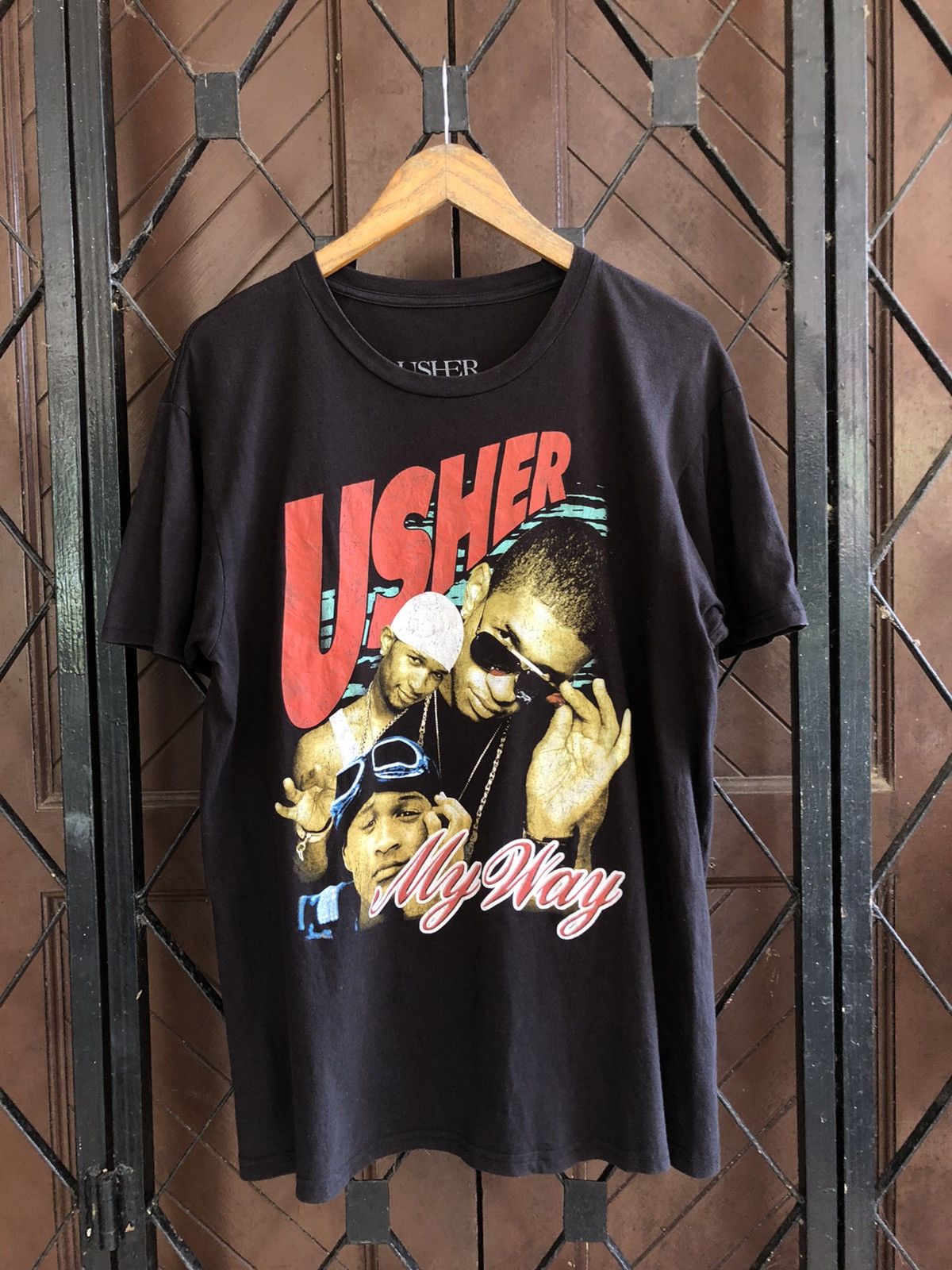 Band Tees × Rap Tees Rare Usher My Way Rap Tee Large Size US L / EU 52-54 / 3 - 1 Thumbnail