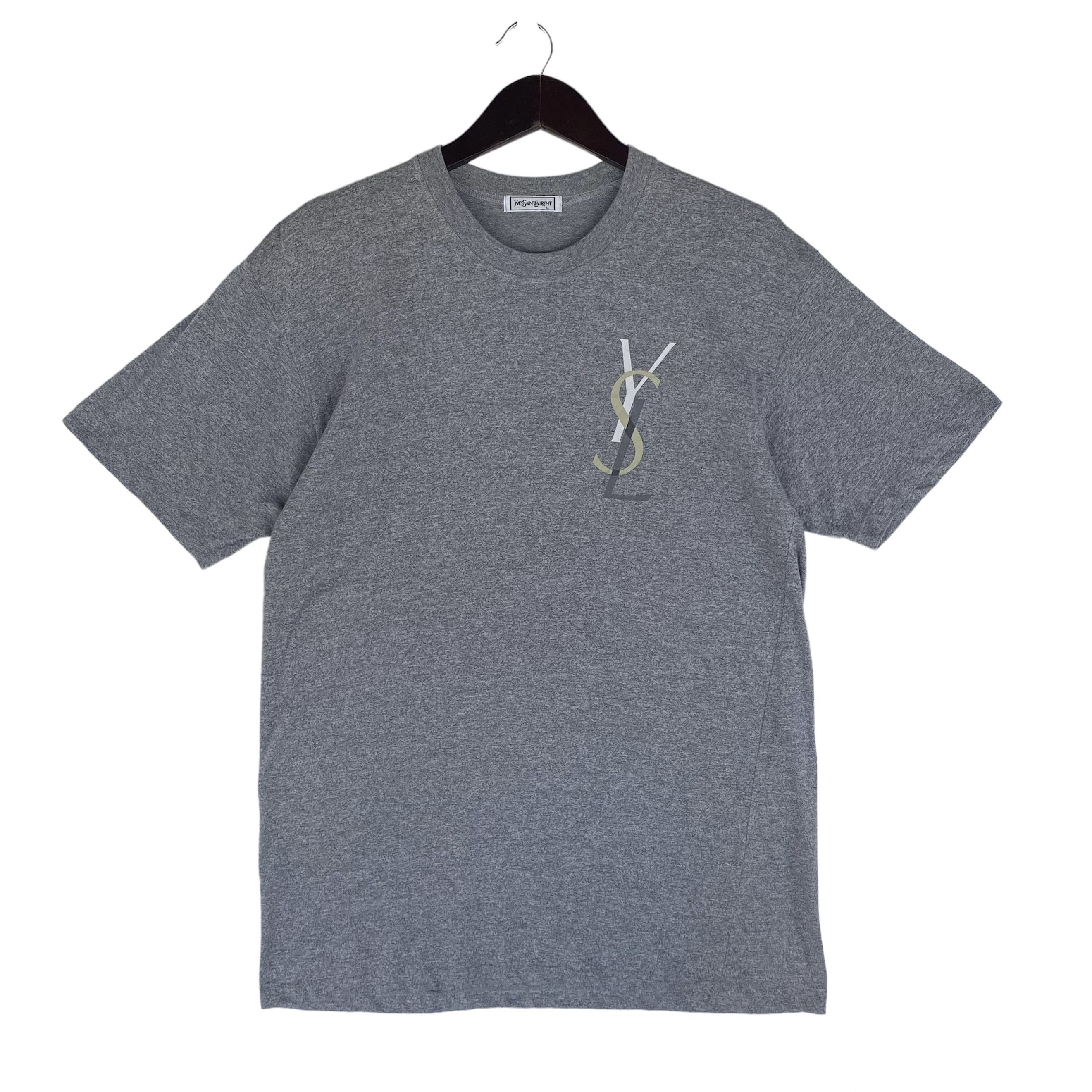 💥VINTAGE Yves Saint Laurent YSL Big logo tee shirt