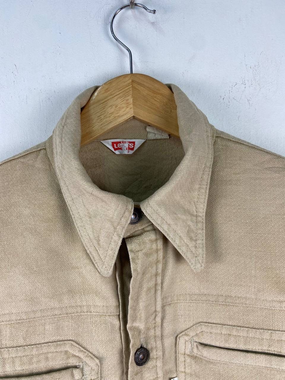 Levi's Vintage 70s 80s Levis White Tab Shirt Made in USA Size US M / EU 48-50 / 2 - 4 Thumbnail