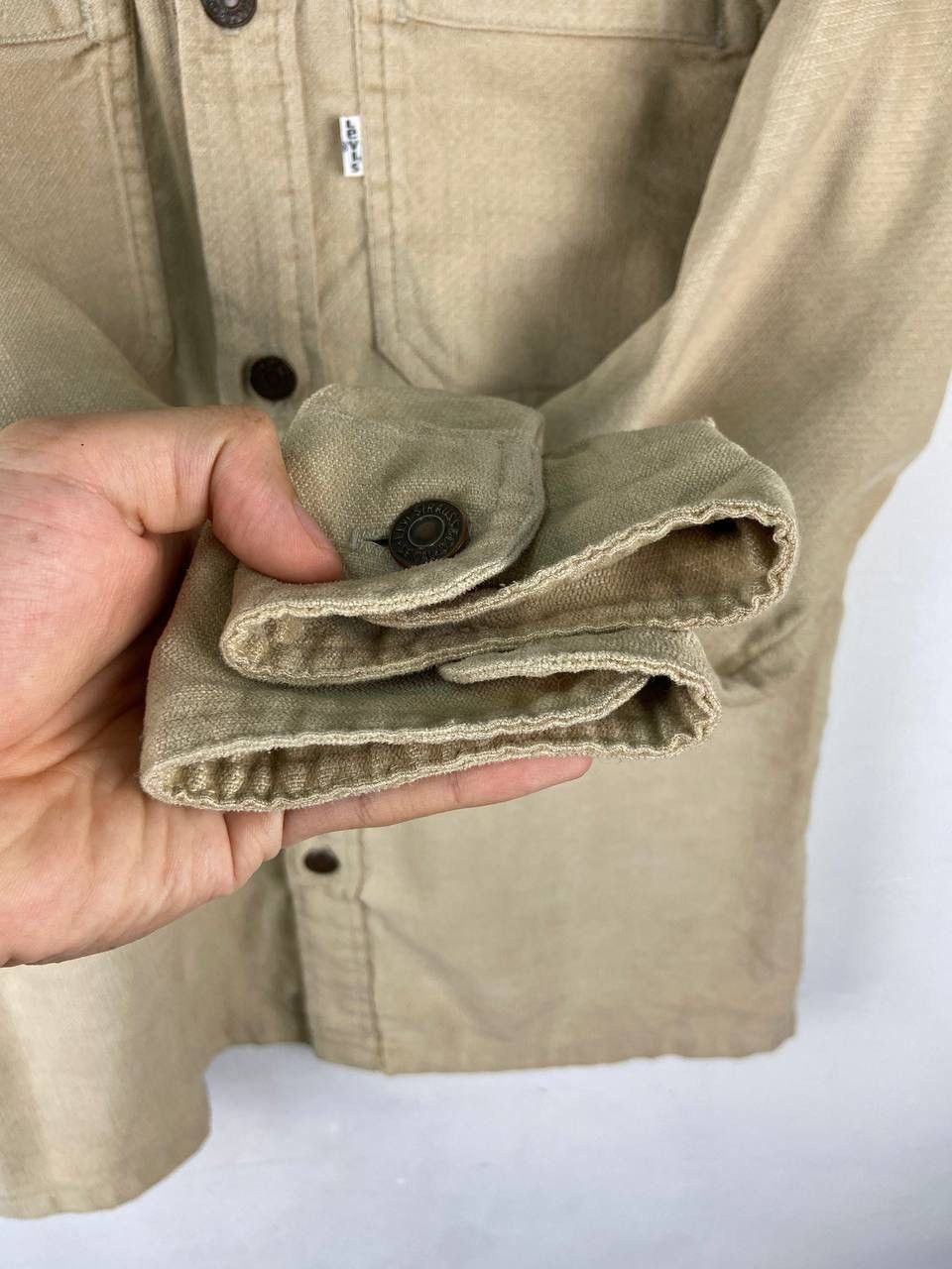 Levi's Vintage 70s 80s Levis White Tab Shirt Made in USA Size US M / EU 48-50 / 2 - 8 Thumbnail