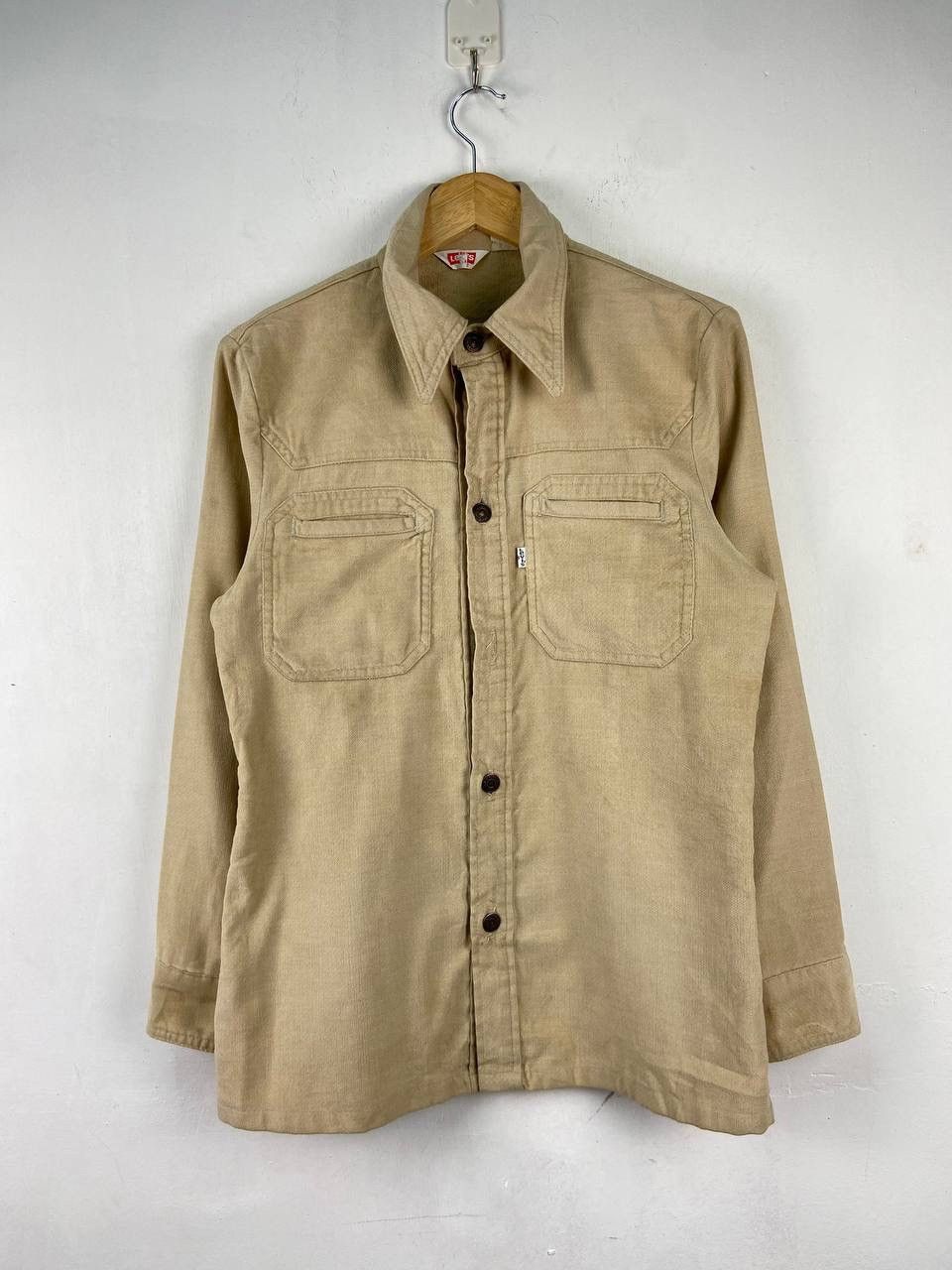 Levi's Vintage 70s 80s Levis White Tab Shirt Made in USA Size US M / EU 48-50 / 2 - 3 Thumbnail