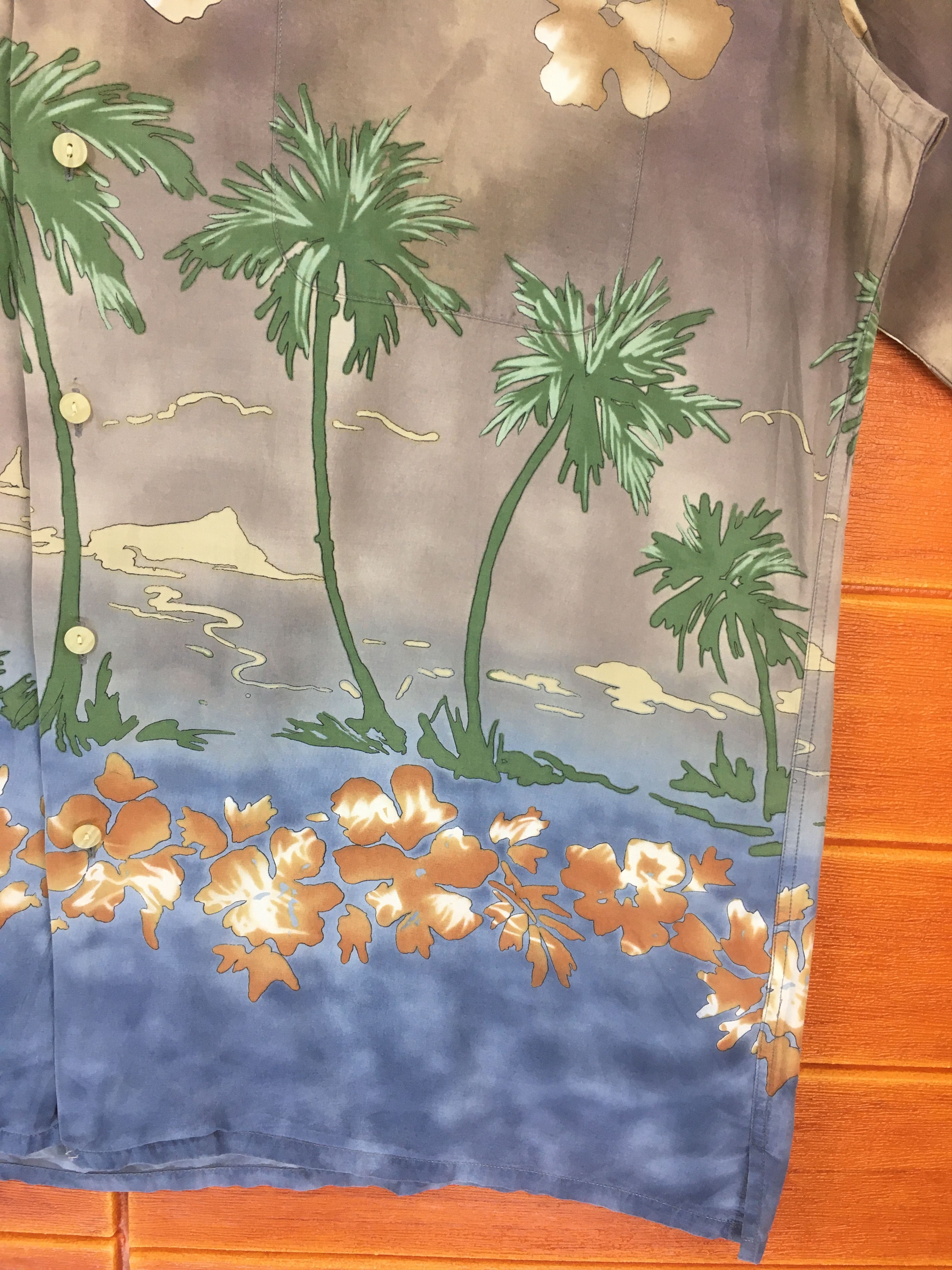 Vintage Vintage 90s Coconut Trees Hibiscus Hawaiian Shirt Size US L / EU 52-54 / 3 - 4 Thumbnail
