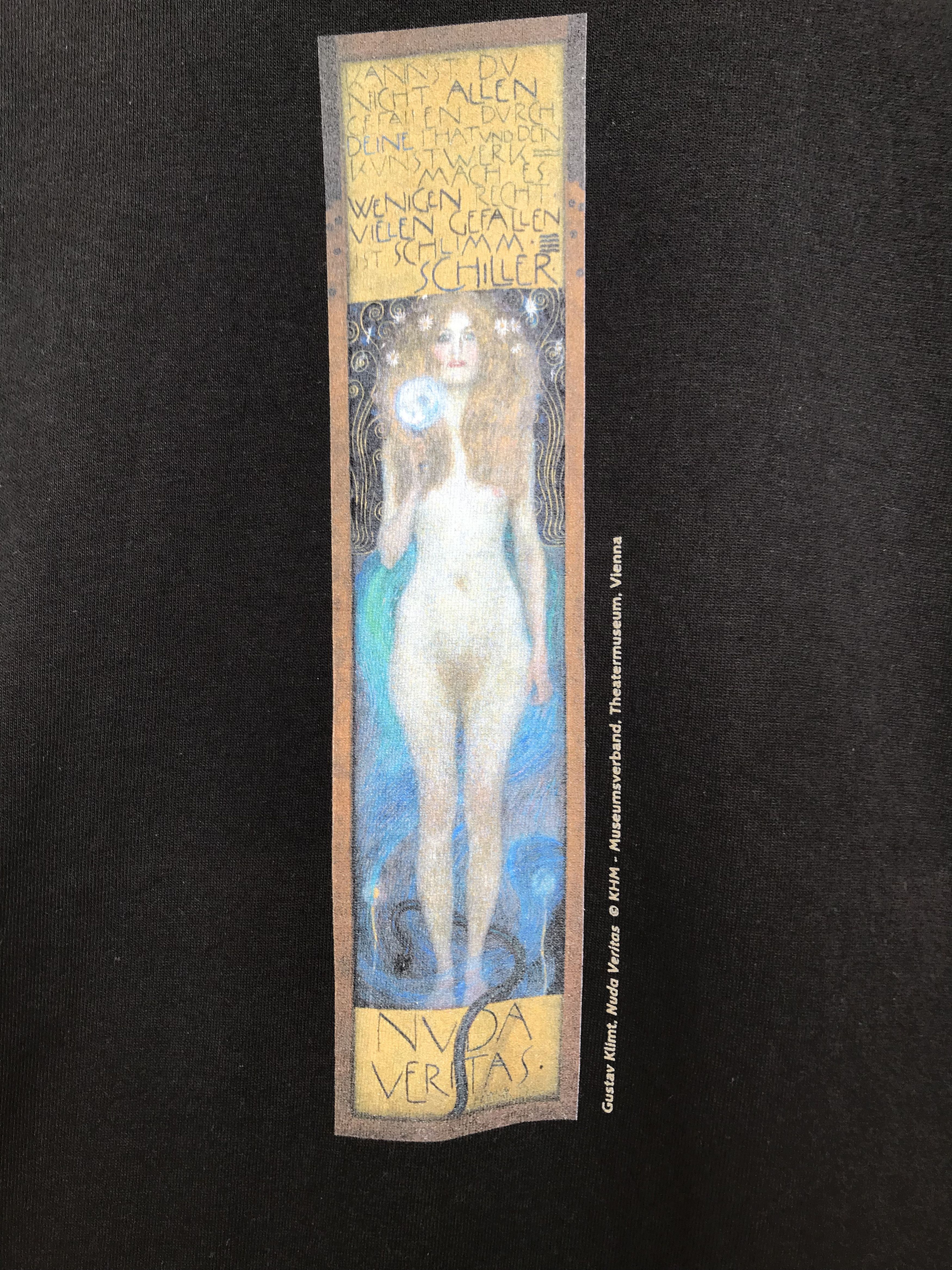 Vintage Vintage Gustav Klimt "Nuda Veritas" Naked Truth T-Shirt Size US M / EU 48-50 / 2 - 2 Thumbnail