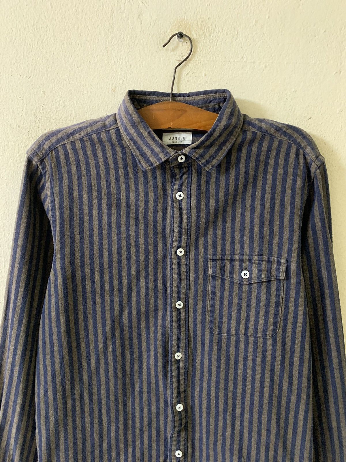 Japanese Brand Jun Red Shirt Size US M / EU 48-50 / 2 - 4 Thumbnail