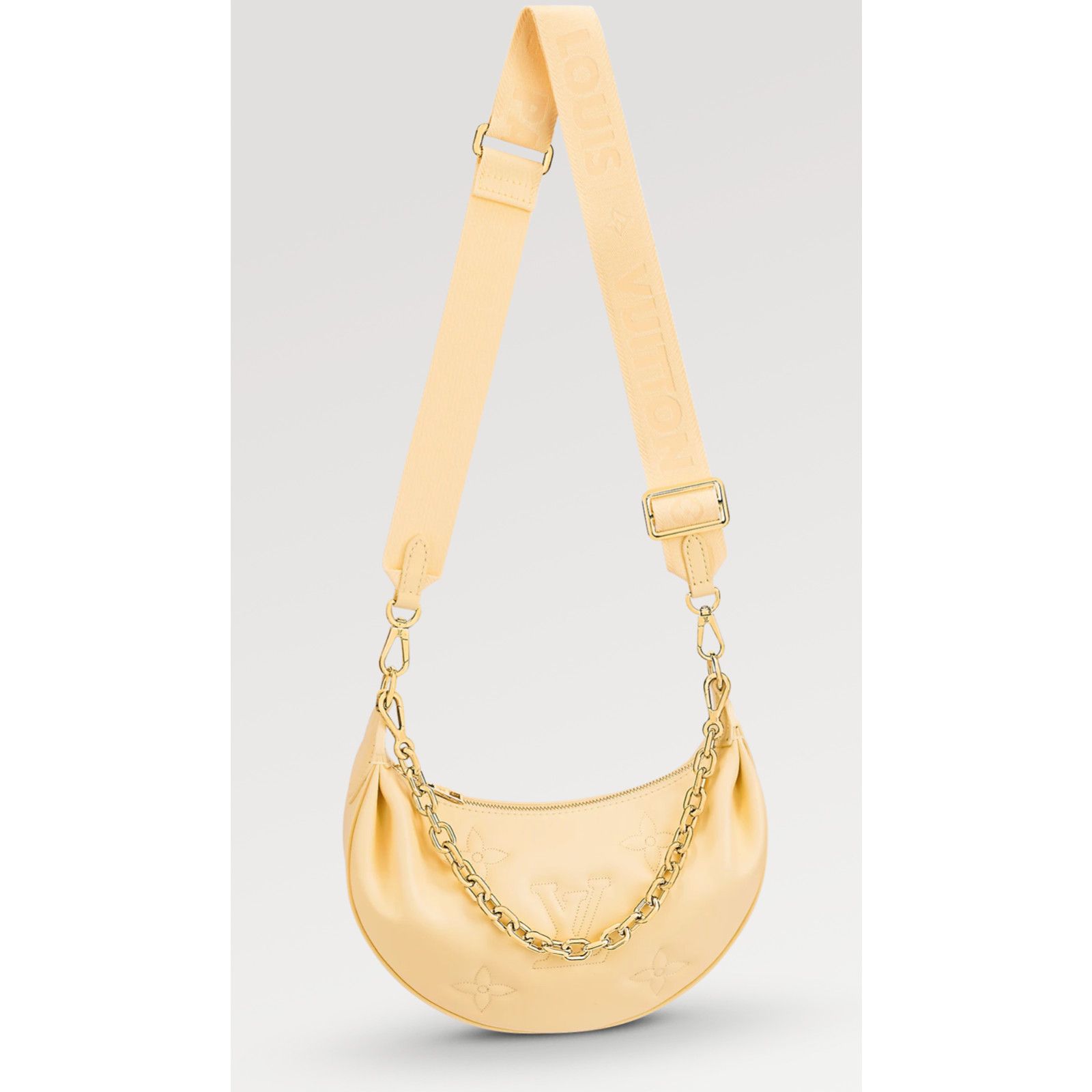 Louis Vuitton Over The Moon Bubblegram Calf Leather Crossbody Bag Banana Yellow