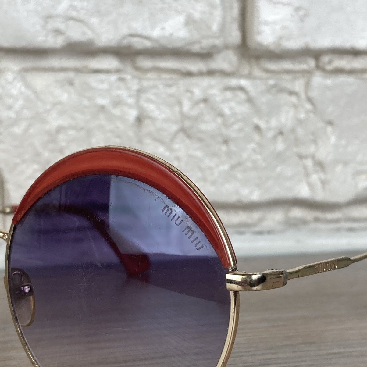 Miu Miu × Prada Vintage Miu Miu circle sunglasses Size ONE SIZE - 4 Thumbnail