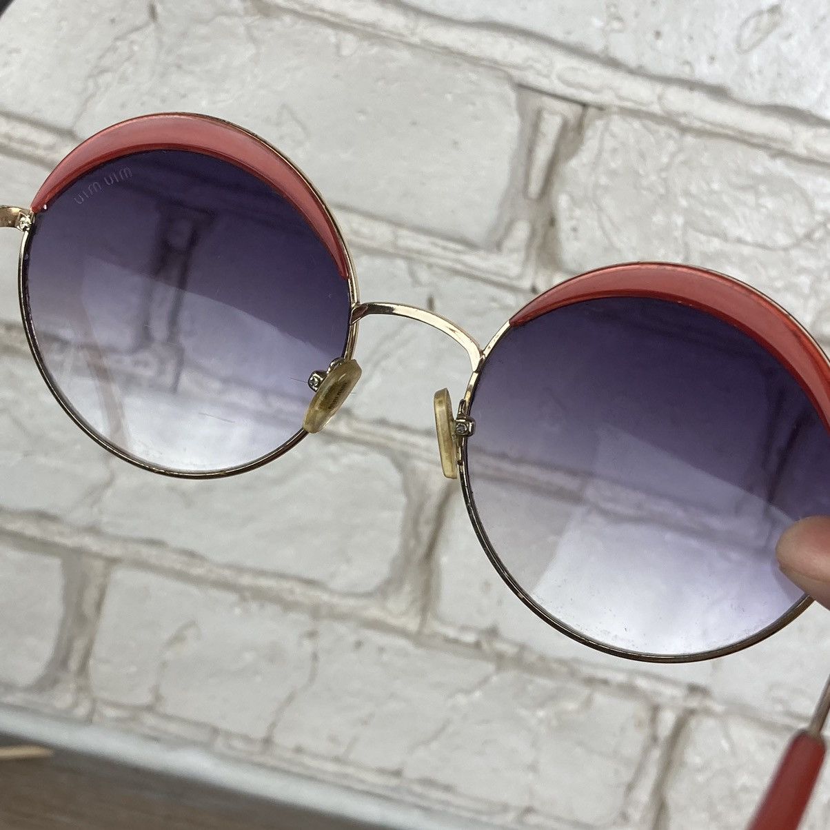 Miu Miu × Prada Vintage Miu Miu circle sunglasses Size ONE SIZE - 8 Thumbnail