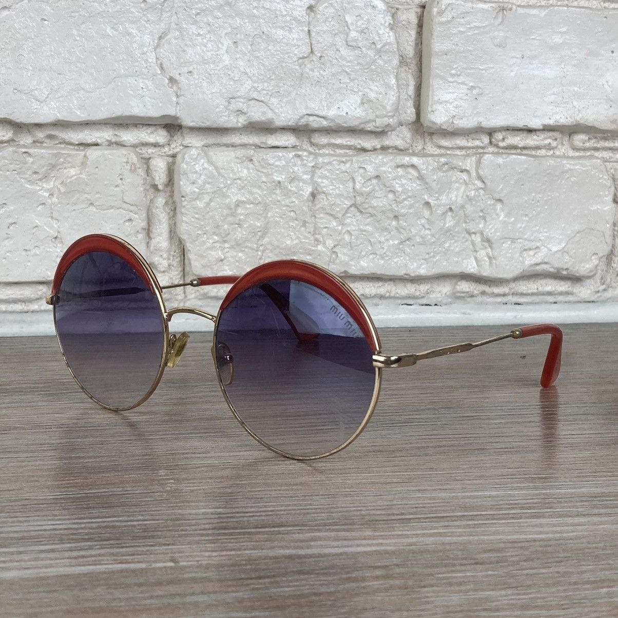 Miu Miu × Prada Vintage Miu Miu circle sunglasses Size ONE SIZE - 1 Thumbnail