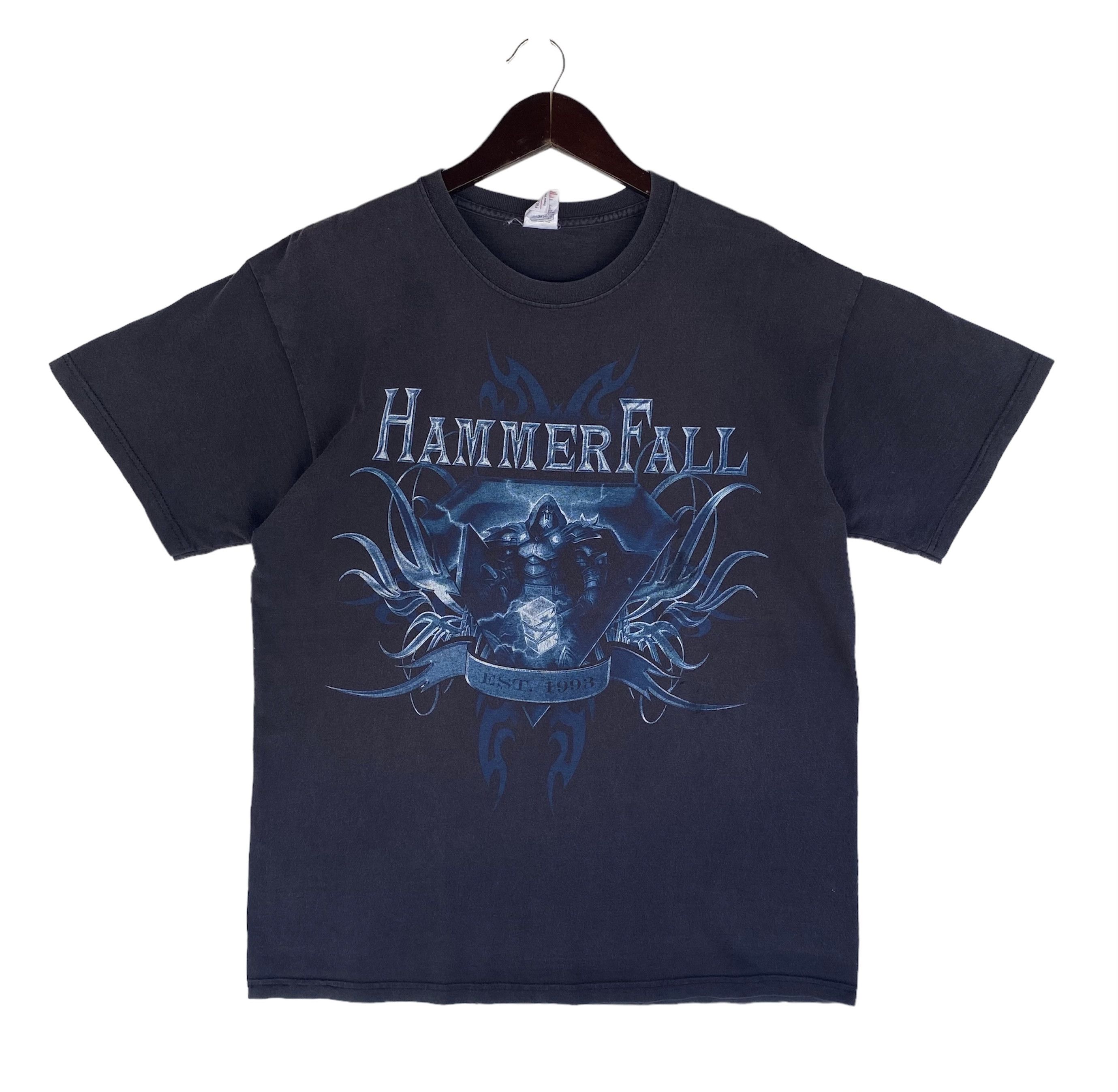 Band Tees VINTAGE Y2K HAMMERFALL Power metal band tee shirt Size US L / EU 52-54 / 3 - 1 Thumbnail