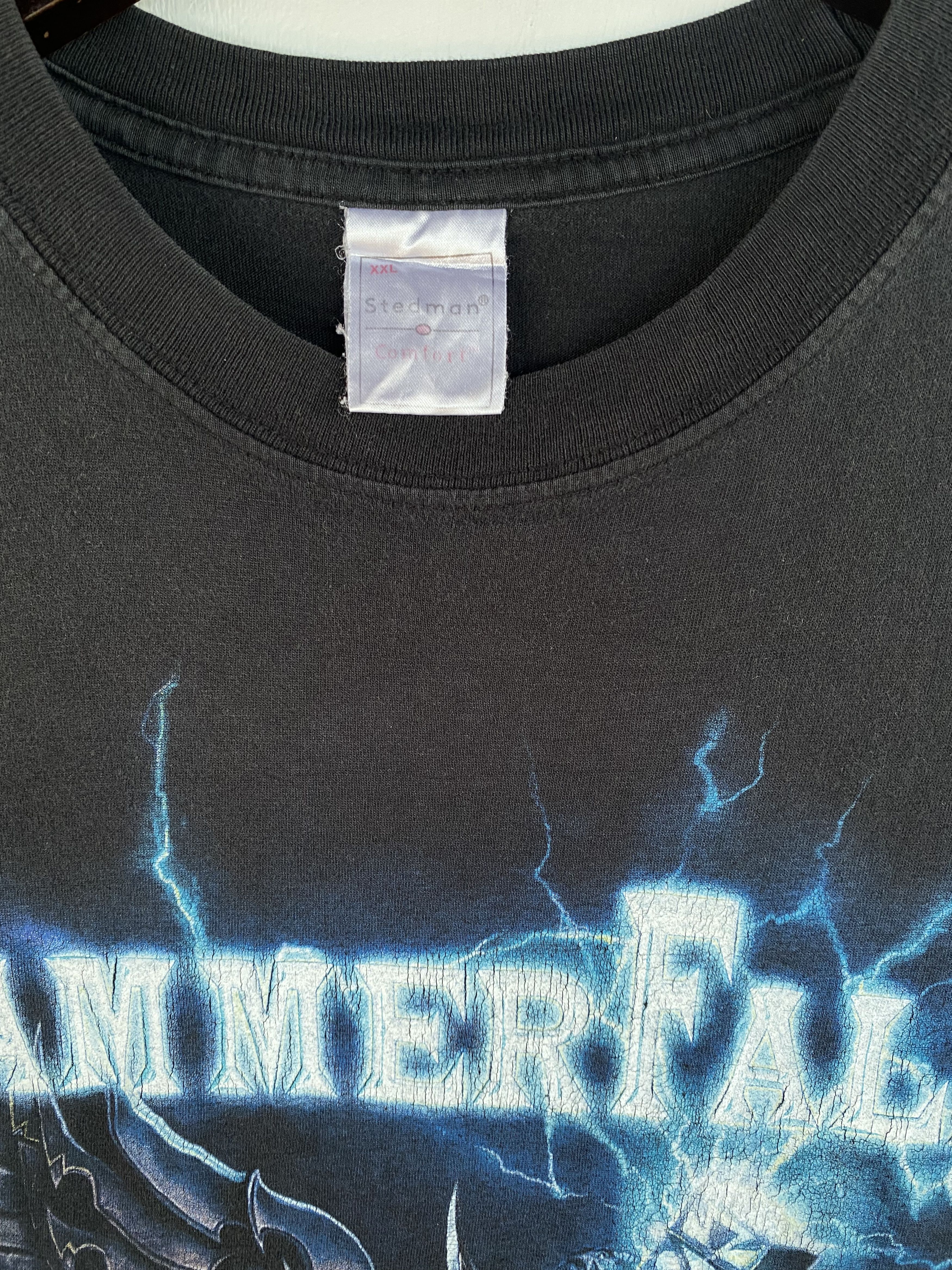 Band Tees 💥VINTAGE HAMMERFALL power metal rebel with a cause shirt Size US XXL / EU 58 / 5 - 3 Thumbnail