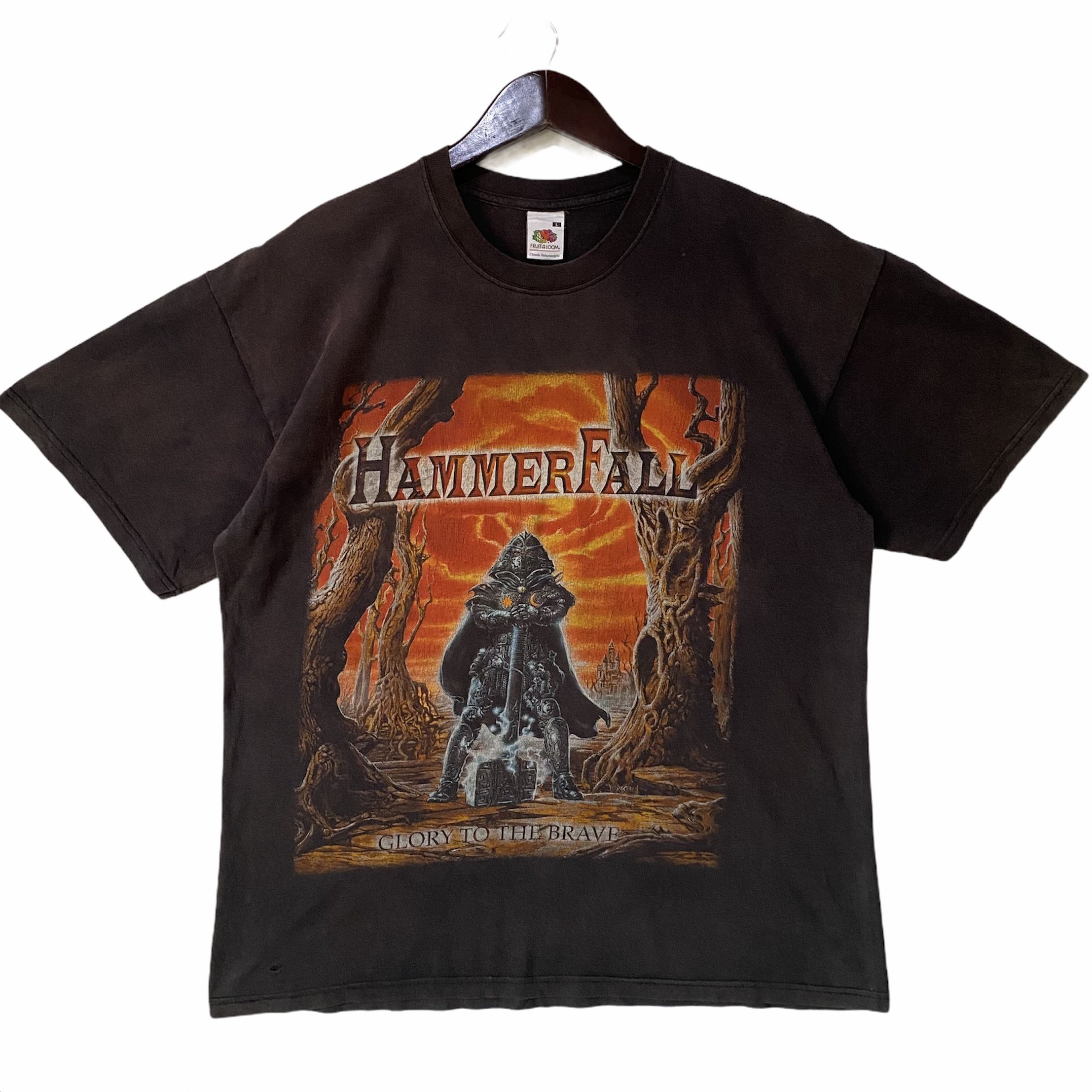 Band Tees VINTAGE HAMMERFALL power metal band glory to the brave