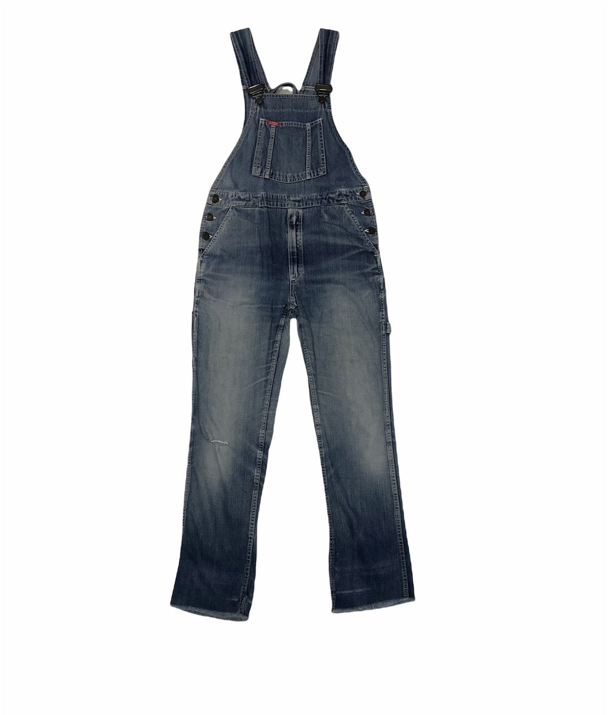 Designer × Japanese Brand Bencer Denim Overalls Pocket Japanese Brand Distressed Style Size US 33 - 1 Thumbnail